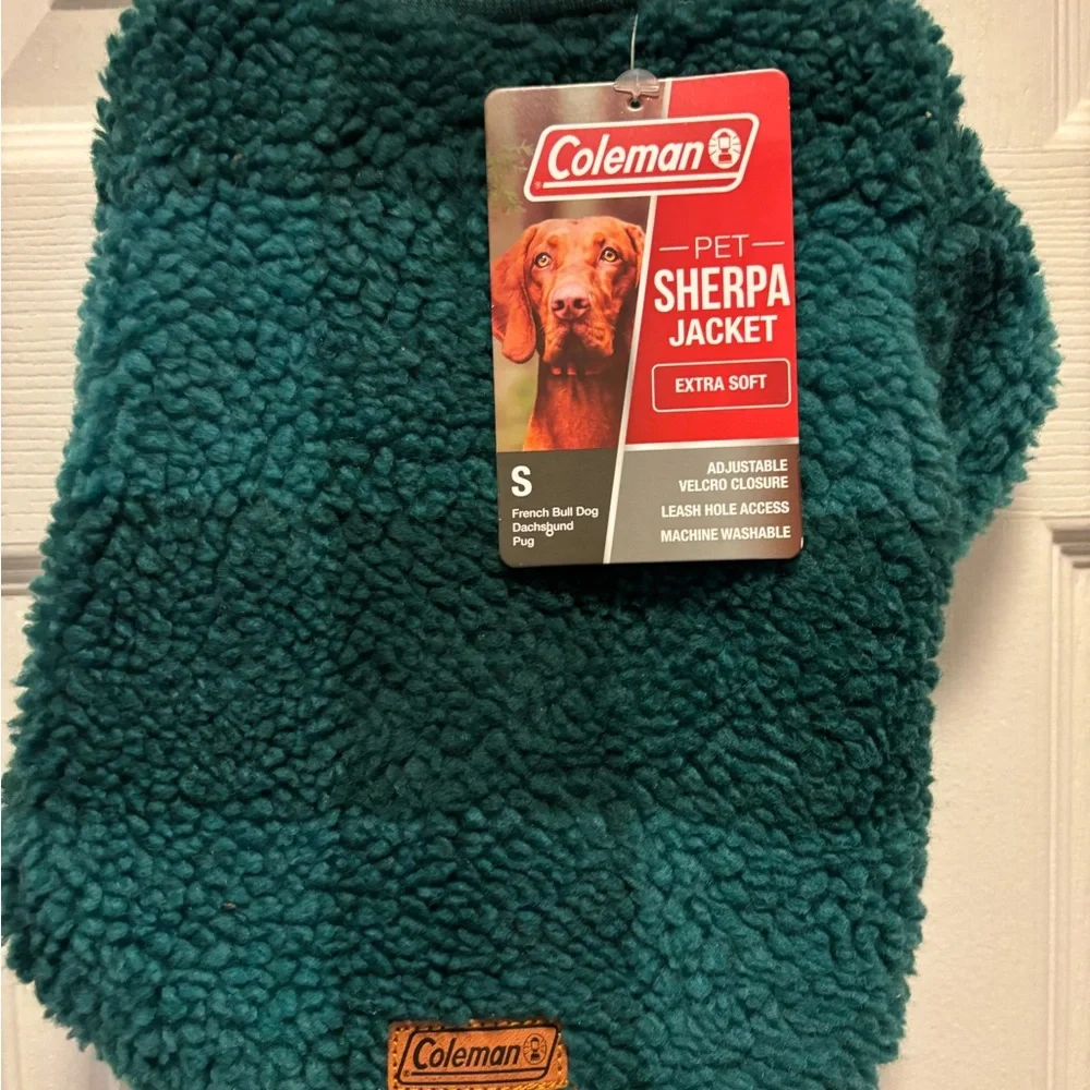 Coleman Green Pet Sherpa Fleece Jacket in Sizes XS, S, L BNWT